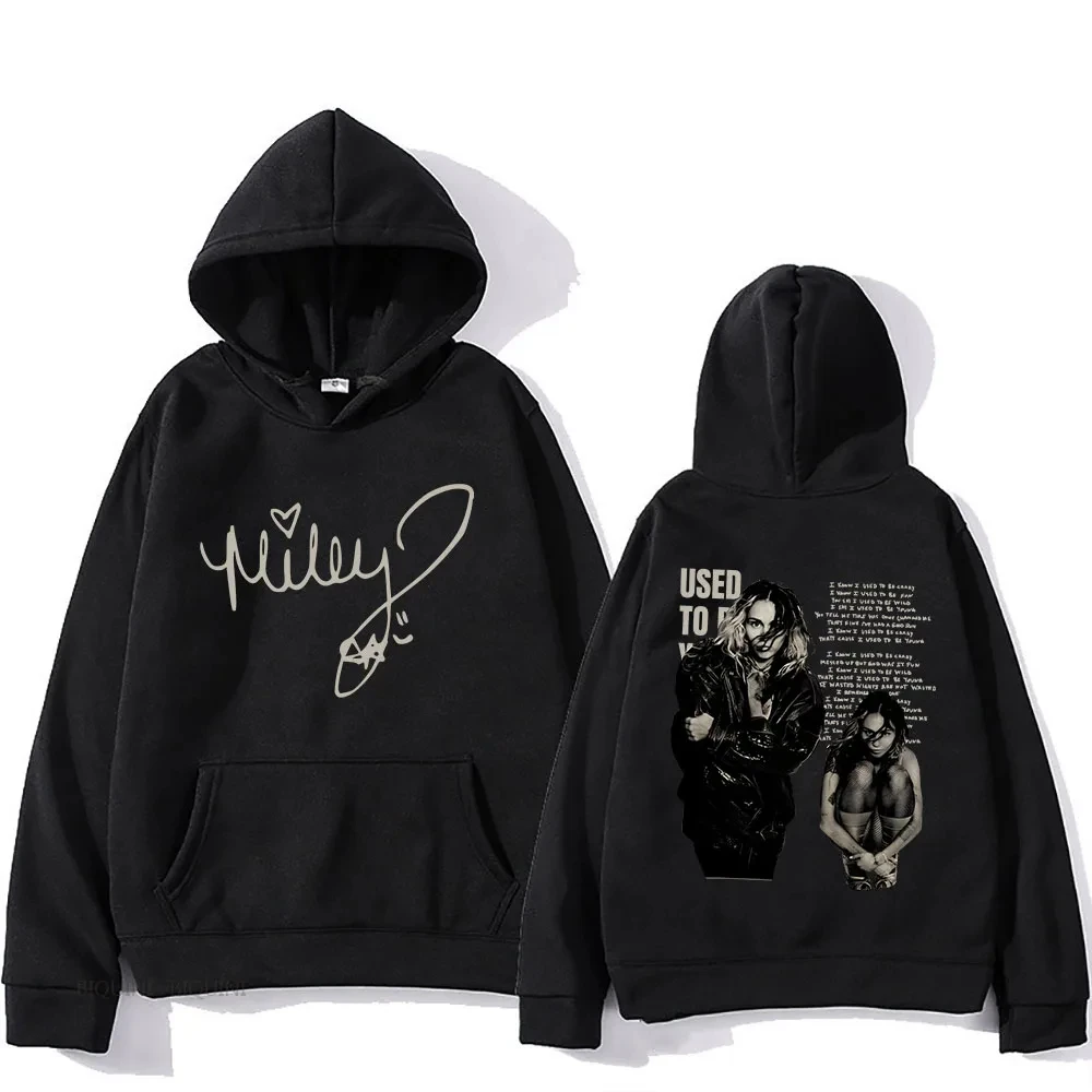 

Singer Graphic Printing Sweatshirts for Fans Casual Long Sleeve Men/Women Clothing Sudaderas Hip Hop Hoody Miley Cyrus Hoodies