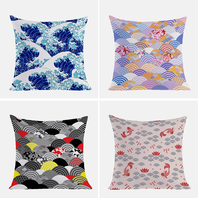 Throw Pillow Covers Japanese Wave Decorative Pillowcases for Pillows 45x45 Cushion Cover 45*45 Cushions Home Decor Pilow Cases
Throw Pillow Covers Japanese Wave Decorative Pillowcases for Pillows 45x45 Cushion Cover 45*45 Cushions Home Decor Pilow Cases