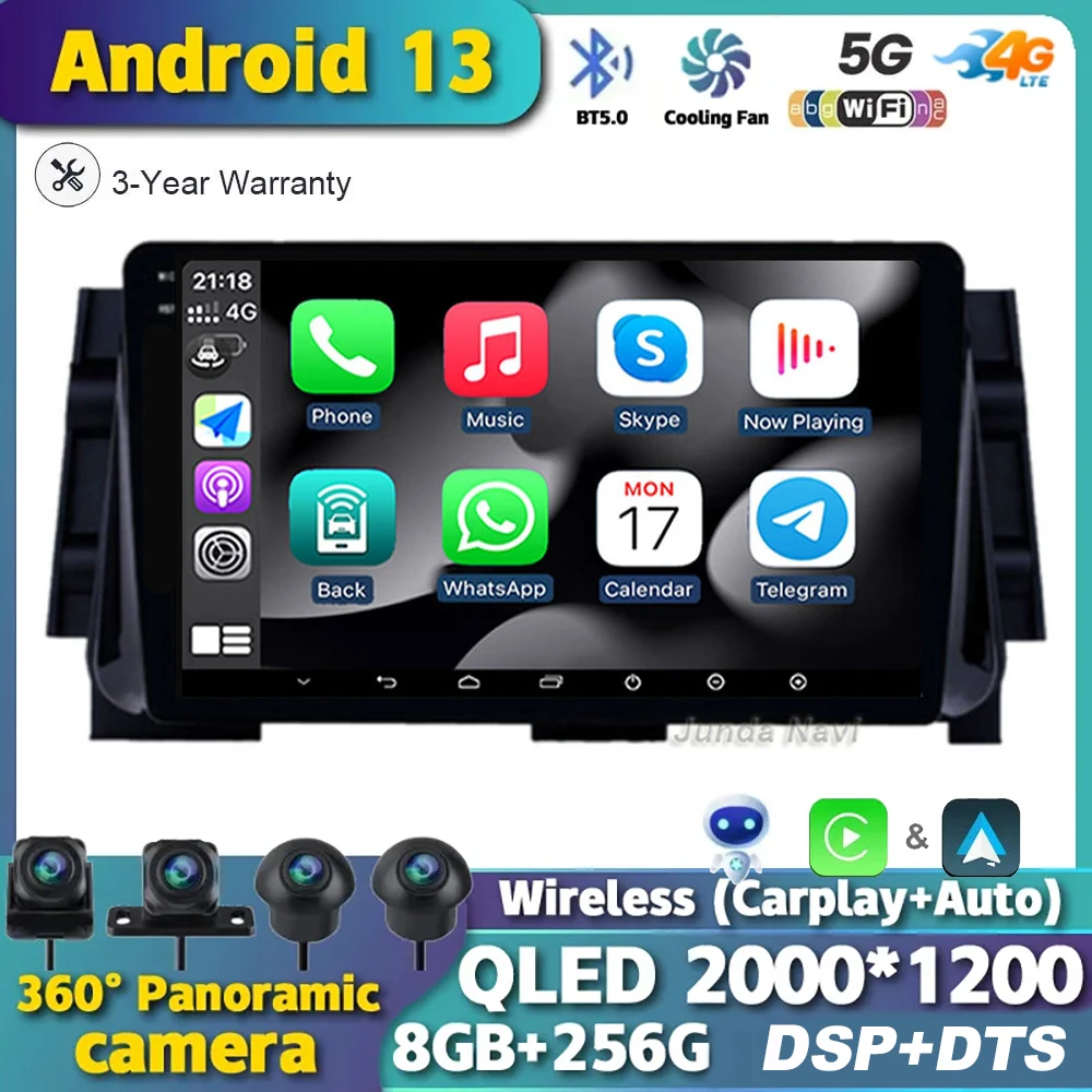 Автомобильный радиоприемник Android 13, видеоплеер для NISSAN MICRA KICKS 2017 2018 2019, мультимедийная навигация, GPS, сенсорный экран, камера 360, Carpaly
Автомобильный радиоприемник Android 13, видеоплеер для NISSAN MICRA KICKS 2017 2018 2019, мультимедийная навигация, GPS, сенсорный экран, камера 360, Carpaly