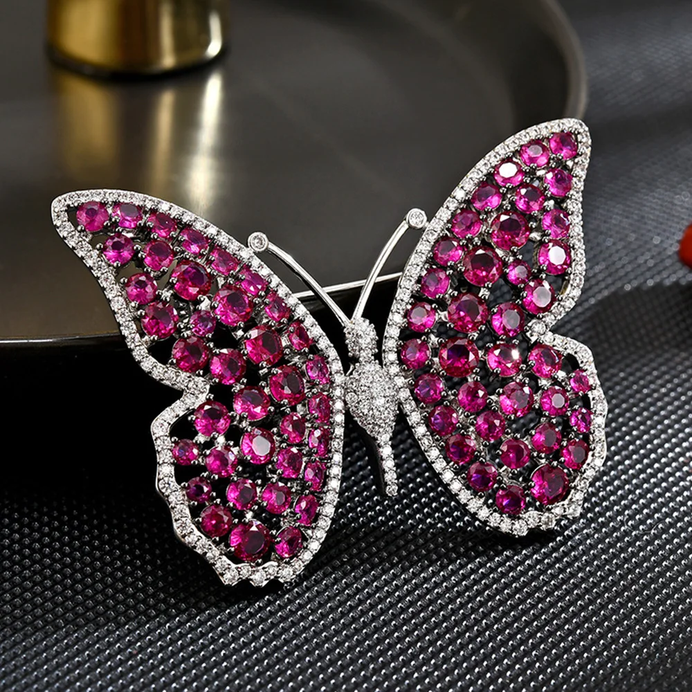 Luxury Heavy Industry Bright Purple Diamond Butterfly Brooch Ladies Temperament Metal Pin Elegant Party Dress Accessories Gifts
Luxury Heavy Industry Bright Purple Diamond Butterfly Brooch Ladies Temperament Metal Pin Elegant Party Dress Accessories Gifts