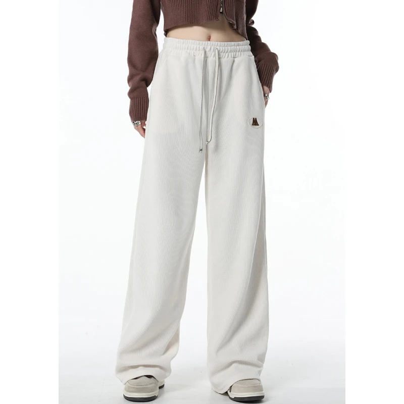 White Sweatpants Women Corduroy High Waist Baggy Pants Vintage American Streetwear Fashion Female Straight Wide Leg Trouser
White Sweatpants Women Corduroy High Waist Baggy Pants Vintage American Streetwear Fashion Female Straight Wide Leg Trouser