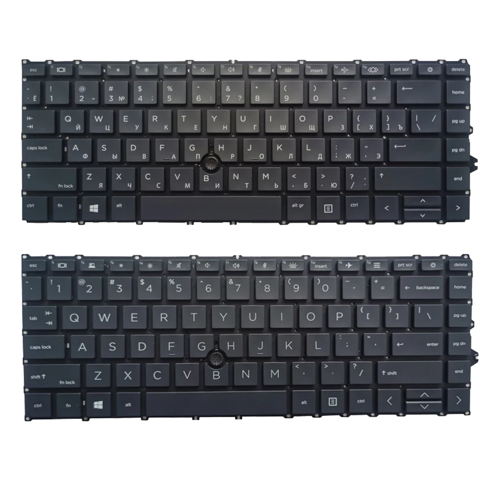 New Backlit Russian/US Keyboard For HP Elitebook 840 G7 745 G7 840 G8 Laptop RU/English With Pointing Stick
New Backlit Russian/US Keyboard For HP Elitebook 840 G7 745 G7 840 G8 Laptop RU/English With Pointing Stick