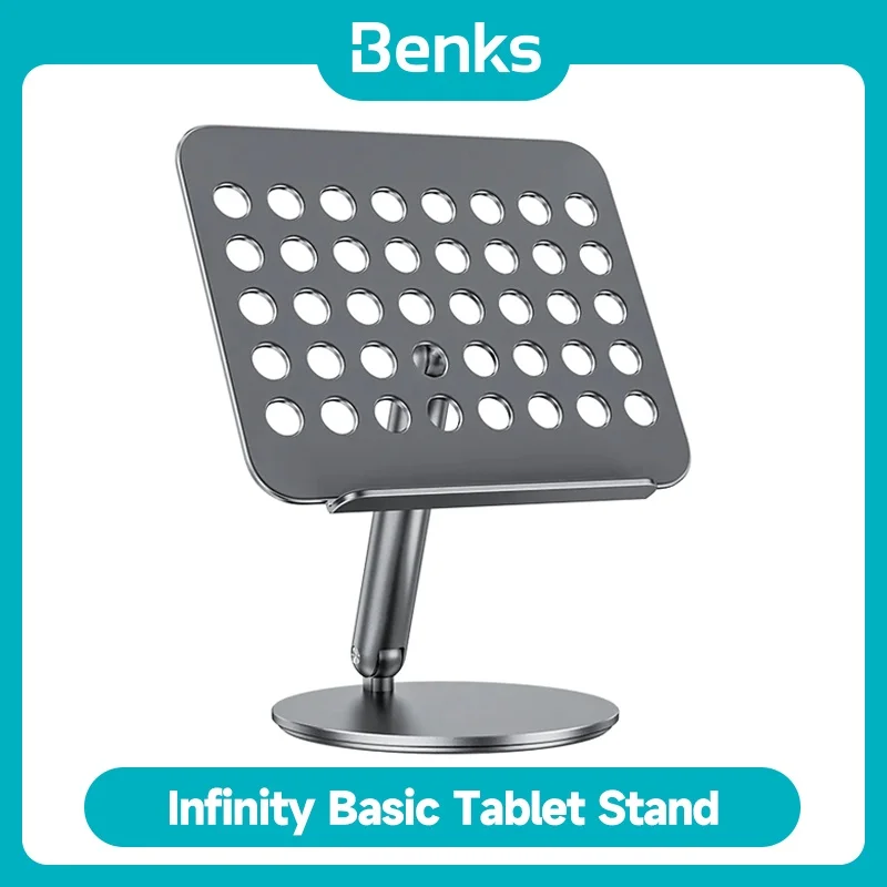 Benks Infinity Basic Tablet Stand For 5-13 Inch Universal 360 Degree Rotating Adjustable Foldable Portable Mobile Phone Holder
Benks Infinity Basic Tablet Stand For 5-13 Inch Universal 360 Degree Rotating Adjustable Foldable Portable Mobile Phone Holder