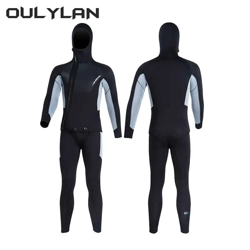 

2024 NEW 5mm Scuba Diving Suit Men Women Neoprene Underwater Hunting Surfing Front Zipper Spearfishing 2pieces Keep Warm Wetsuit