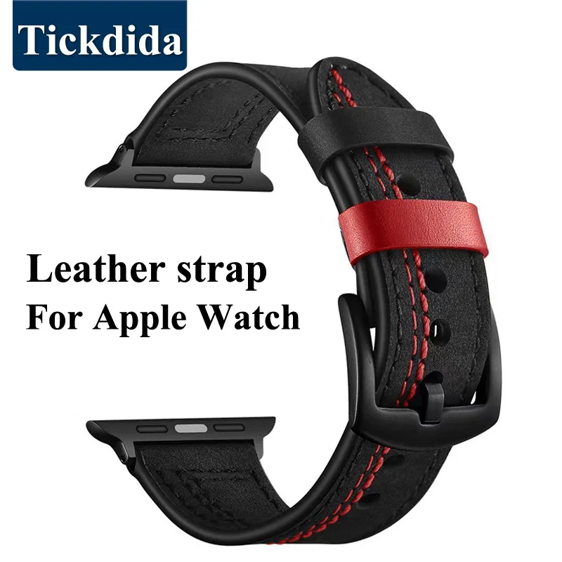 Leather Strap for Apple Watch Band Series 9 8 7 Ultra 2 49mm 45mm 44mm 41mm 42mm 40mm Watchband Bracelet Accessories
Leather Strap for Apple Watch Band Series 9 8 7 Ultra 2 49mm 45mm 44mm 41mm 42mm 40mm Watchband Bracelet Accessories