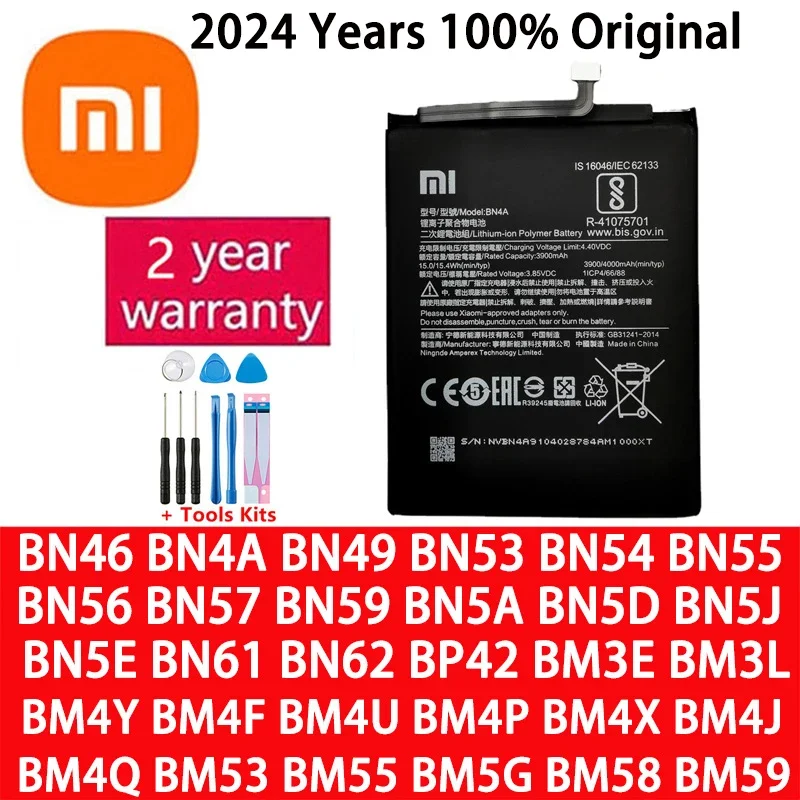 Оригинальный аккумулятор для Xiaomi Redmi Note A3 K30 K40 7 7A 8 8T 9 9T 9S 10 10T 10S 10X 11 11T 12 12T Lite POCO M2 F3 M3 X3 X4 X5 Pro
Оригинальный аккумулятор для Xiaomi Redmi Note A3 K30 K40 7 7A 8 8T 9 9T 9S 10 10T 10S 10X 11 11T 12 12T Lite POCO M2 F3 M3 X3 X4 X5 Pro
