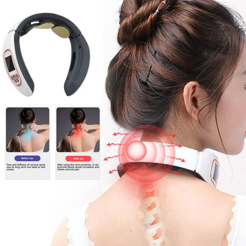 Smart Back And Neck Massager Instrument Shoulder Neck Care Relieve Heating Vertebra Cervical Health Muscle Massage Pain Vib O6Y9
Smart Back And Neck Massager Instrument Shoulder Neck Care Relieve Heating Vertebra Cervical Health Muscle Massage Pain Vib O6Y9