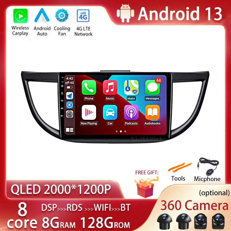 Android 13 Car Radio For Honda CR-V 4 CRV RM RE 2012 - 2016 Multimedia Video Player 2 Din GPS Navigation Carplay DVD Head Unit
Android 13 Car Radio For Honda CR-V 4 CRV RM RE 2012 - 2016 Multimedia Video Player 2 Din GPS Navigation Carplay DVD Head Unit