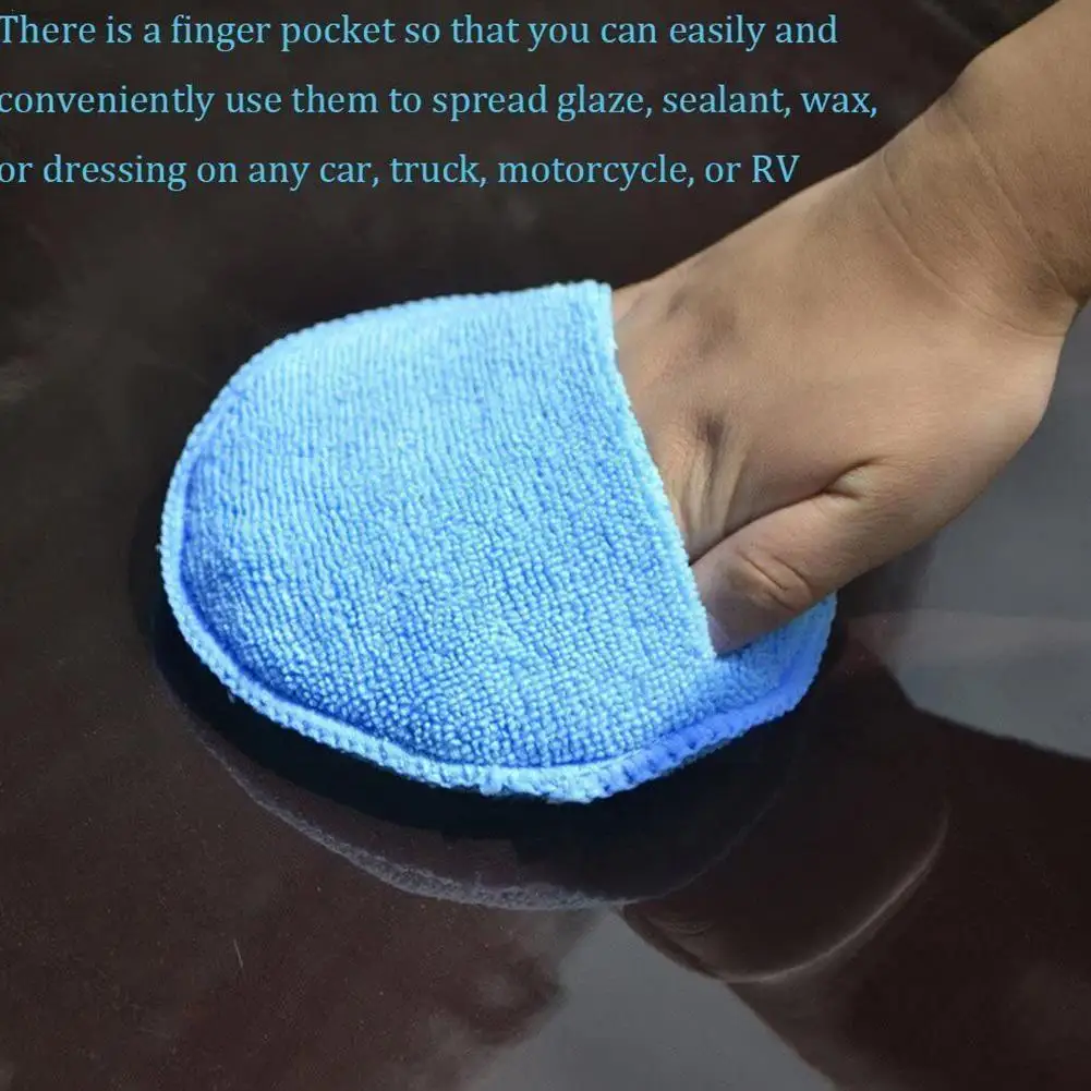 5/10pcs Microfiber Wax Applicator Pad 5-inch With Finger Polish Car Car Wax Pads Pocket Remover Apply Polish A0V6
5/10pcs Microfiber Wax Applicator Pad 5-inch With Finger Polish Car Car Wax Pads Pocket Remover Apply Polish A0V6