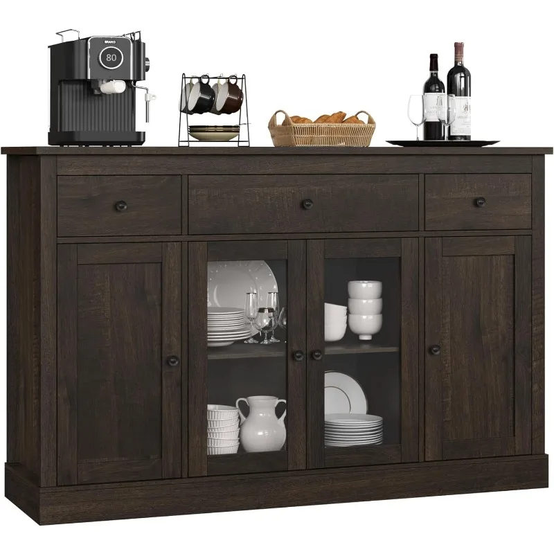 Sideboard with Storage, 55" Large Kitchen Storage Cabinet , Modern Farmhouse Coffee Bar Cabinet, living room cabinets
Sideboard with Storage, 55" Large Kitchen Storage Cabinet , Modern Farmhouse Coffee Bar Cabinet, living room cabinets