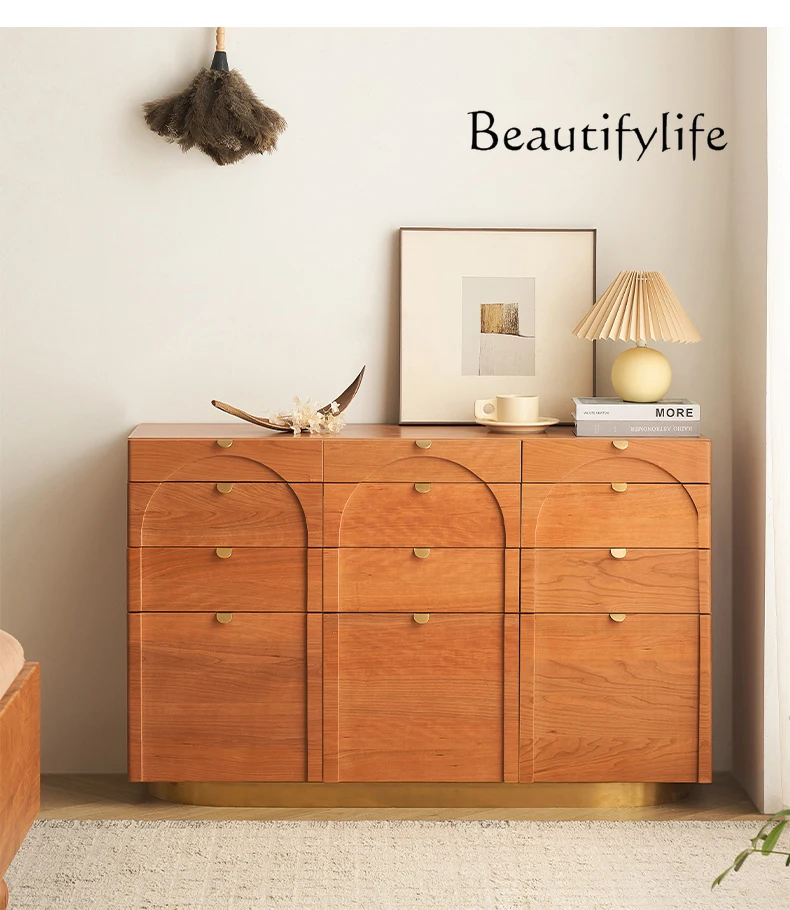 Nordic Light Luxury Solid Wood Chest of Drawers Modern Minimalist Bedroom Storage Dresser Ultra-Thin Bed Front Cabinet
Nordic Light Luxury Solid Wood Chest of Drawers Modern Minimalist Bedroom Storage Dresser Ultra-Thin Bed Front Cabinet