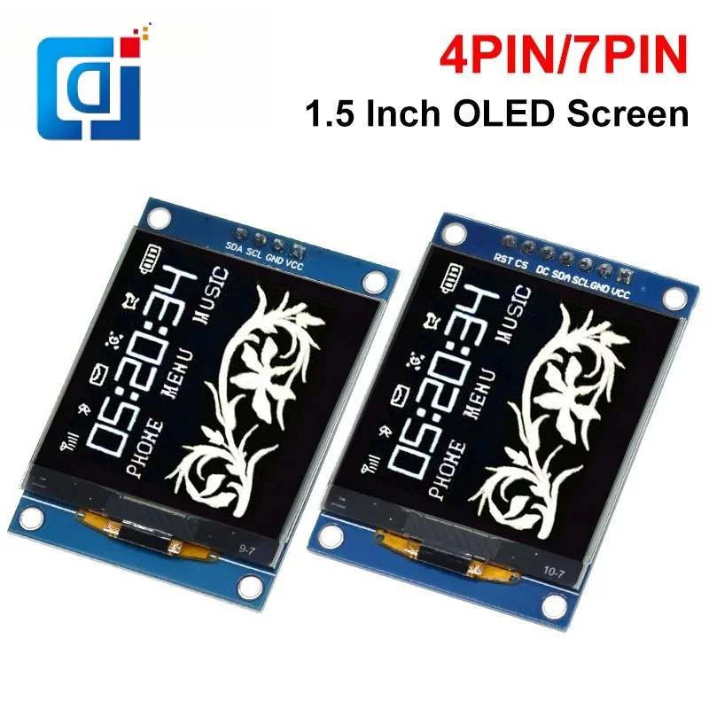 

JCD ALL NEW 1.5 Inch 128x128 OLED Shield Screen Module High quality Product For Raspberry Pi For STM32 For Arduino