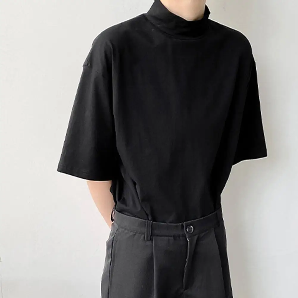 Men Half-high Collar T-shirt Men's Stand Collar Half Sleeve Summer T-shirt Casual Soft Breathable Tee for Daily Sports Loose
Men Half-high Collar T-shirt Men's Stand Collar Half Sleeve Summer T-shirt Casual Soft Breathable Tee for Daily Sports Loose