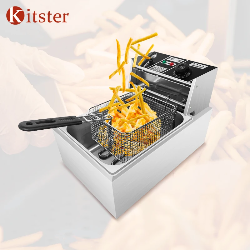 2500W Kitchen Manually Deep Oil Fat Stainless Steel Fish Fry Basket Fryer For Doughnuts Tempura Pan Temperature Commercial
2500W Kitchen Manually Deep Oil Fat Stainless Steel Fish Fry Basket Fryer For Doughnuts Tempura Pan Temperature Commercial
