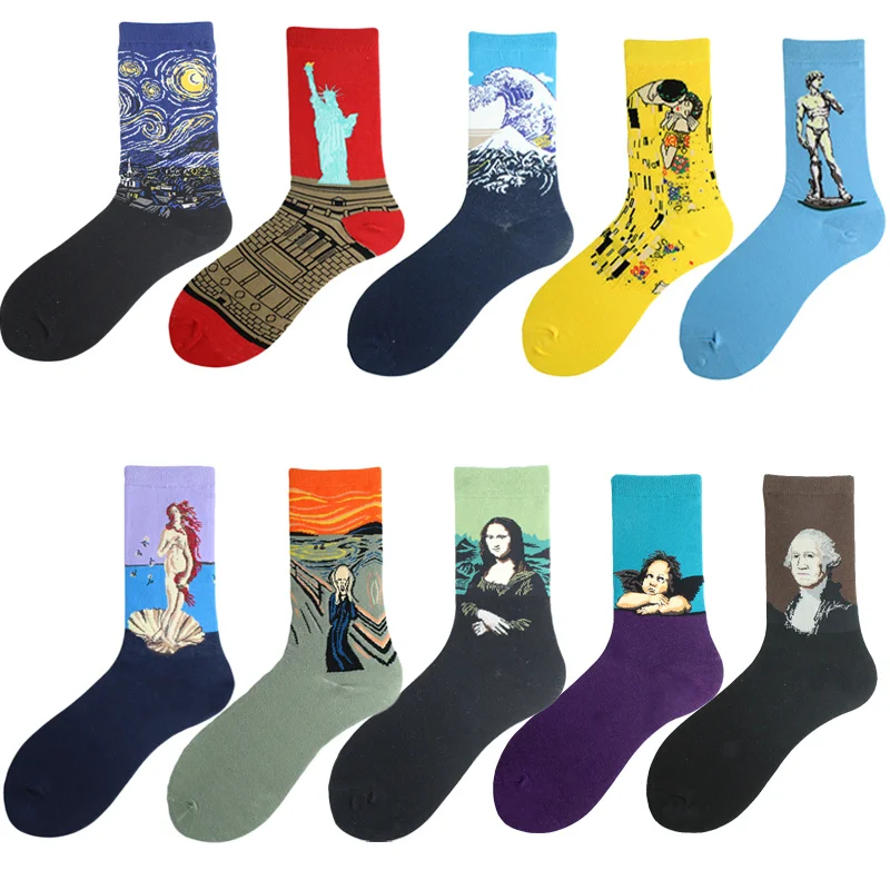 Street Style Men Cotton Skateboard Socks Four Seasons Colorful Famous Painting Art Happy Long Sock Men Fashion Tube Socks
Street Style Men Cotton Skateboard Socks Four Seasons Colorful Famous Painting Art Happy Long Sock Men Fashion Tube Socks