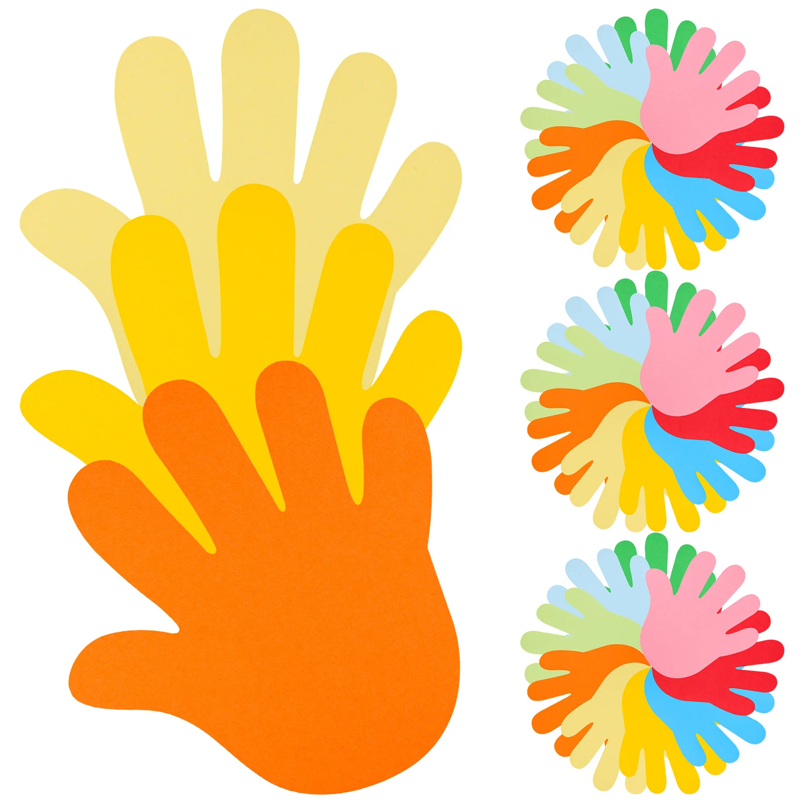 Hand Cutouts Paper 72Pcs Hand Shape Cut-Outs Assorted Color Handprint Shape Cutouts Blank Creative Paper Cutouts Diy Craft
Hand Cutouts Paper 72Pcs Hand Shape Cut-Outs Assorted Color Handprint Shape Cutouts Blank Creative Paper Cutouts Diy Craft