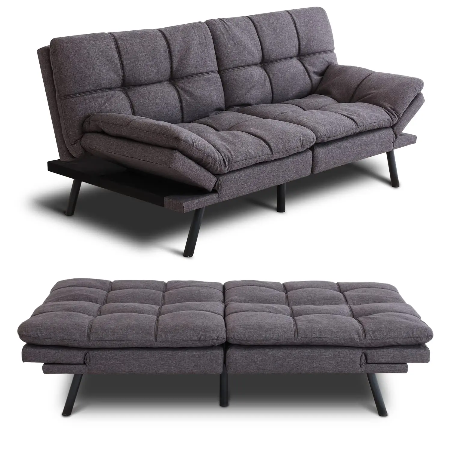 MUUEGM-Futon Sofa Bed Couch, Convertible Memory Foam, Modern Sleeper, Living Room,Love for Compact Space
MUUEGM-Futon Sofa Bed Couch, Convertible Memory Foam, Modern Sleeper, Living Room,Love for Compact Space