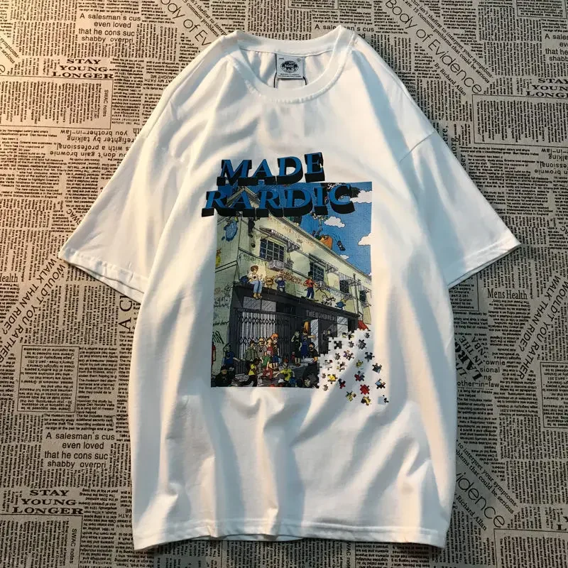 Summer short sleeved t-shirt men 2021 new cartoon animation printing loose all match ins trend top graphic t shirts y2k tops
Summer short sleeved t-shirt men 2021 new cartoon animation printing loose all match ins trend top graphic t shirts y2k tops