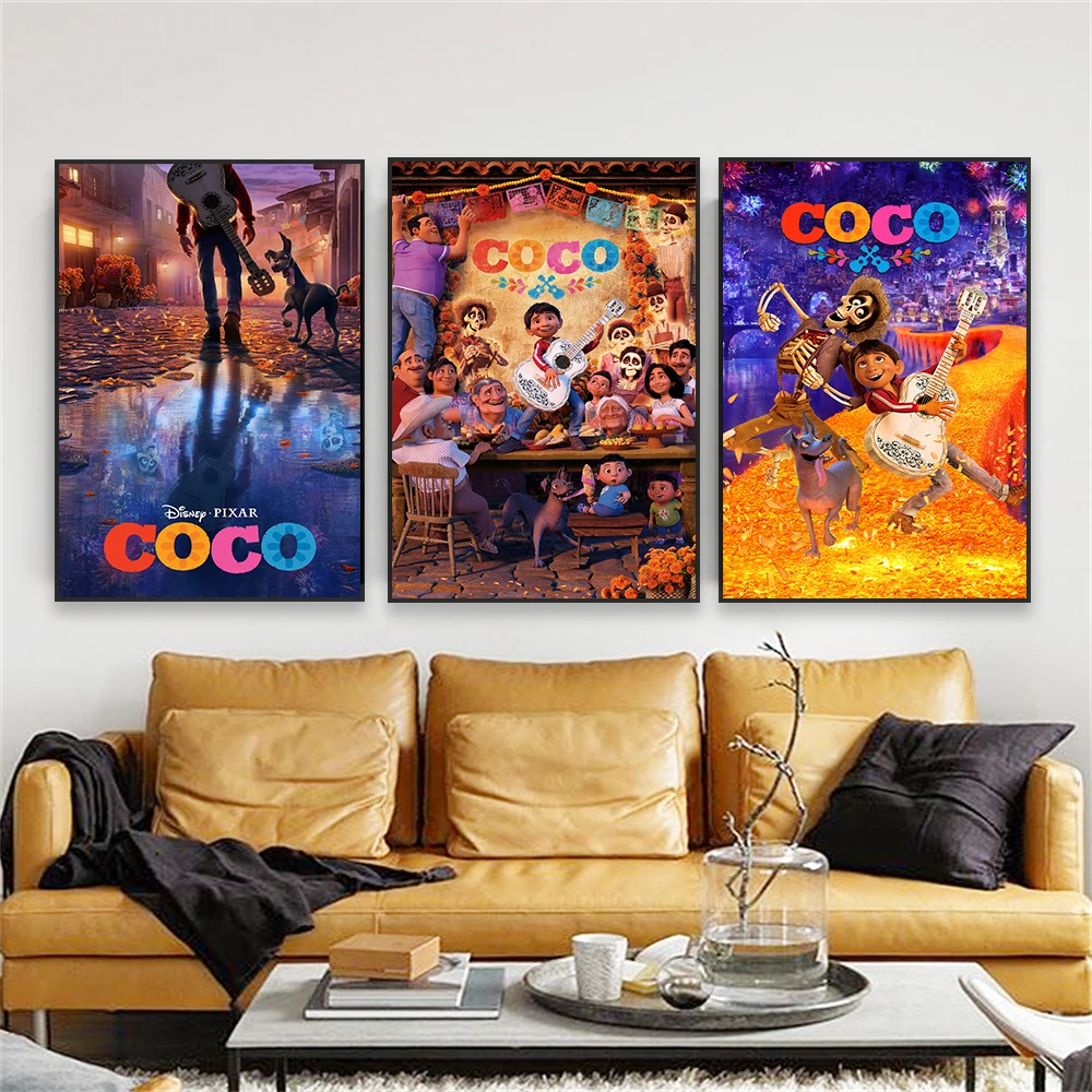 Мотивационный постер Коко из фильма Диснея 2017, художественные принты, семейная любовь, мультяшная пленка, Настенная картина на холсте, декор для спальни
Мотивационный постер Коко из фильма Диснея 2017, художественные принты, семейная любовь, мультяшная пленка, Настенная картина на холсте, декор для спальни