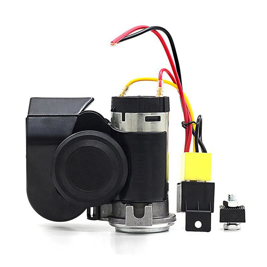 Motorcycle Air Horn for Truck, Compact Plastic Electric Train Horn, Car Horn 12V 15A Super Loud with Wiring Harness
Motorcycle Air Horn for Truck, Compact Plastic Electric Train Horn, Car Horn 12V 15A Super Loud with Wiring Harness