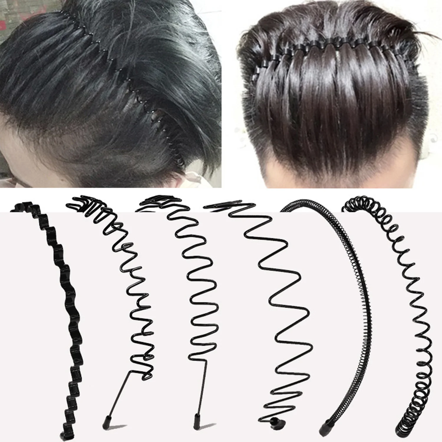 Black Metal Wavy Headband Men Women's Hair Band Head Hoops Bands Headwear Sport Headbands Hairband Bangs Holder Hair Accessories
Black Metal Wavy Headband Men Women's Hair Band Head Hoops Bands Headwear Sport Headbands Hairband Bangs Holder Hair Accessories