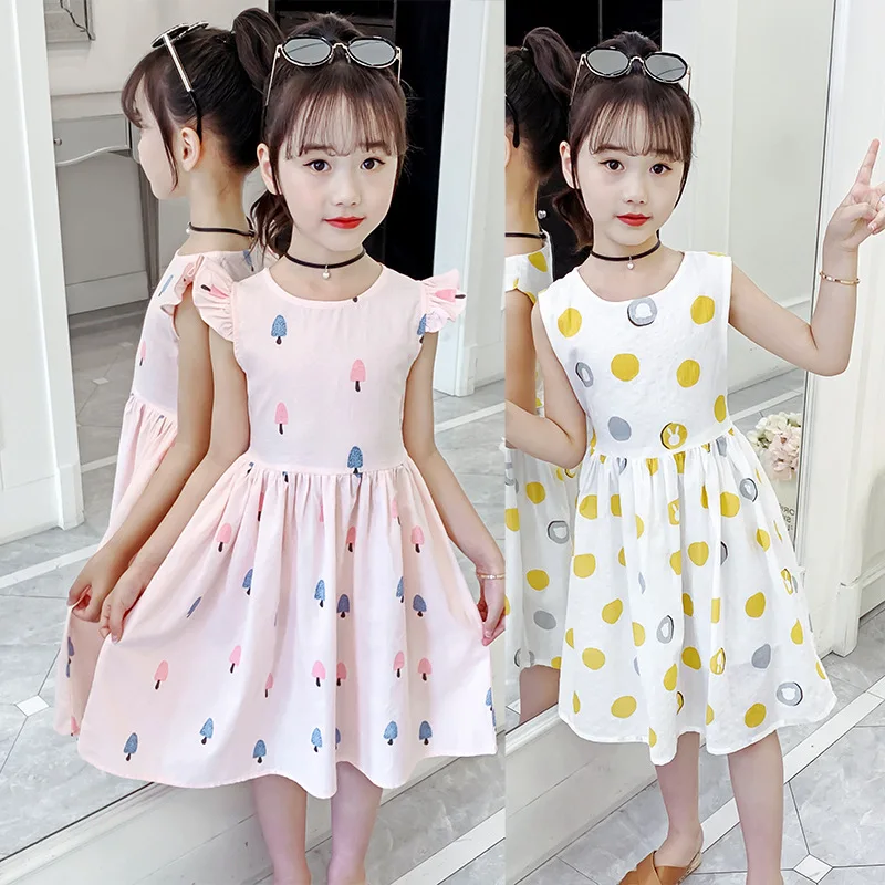 2023 Summer New Kids Dress For Girls Sweet Baby Flying Sleeve Princess Dress 4-13 Years Girl Clothes
2023 Summer New Kids Dress For Girls Sweet Baby Flying Sleeve Princess Dress 4-13 Years Girl Clothes