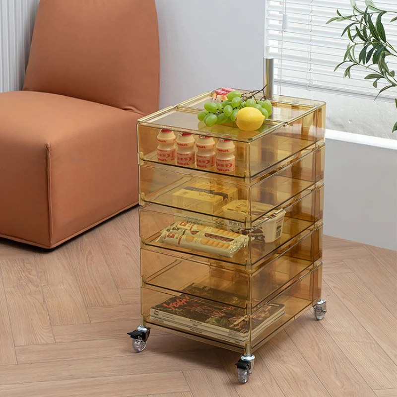 Mobile storage rack trolley snack cabinet acrylic bedroom living room bedside rotating storage
Mobile storage rack trolley snack cabinet acrylic bedroom living room bedside rotating storage