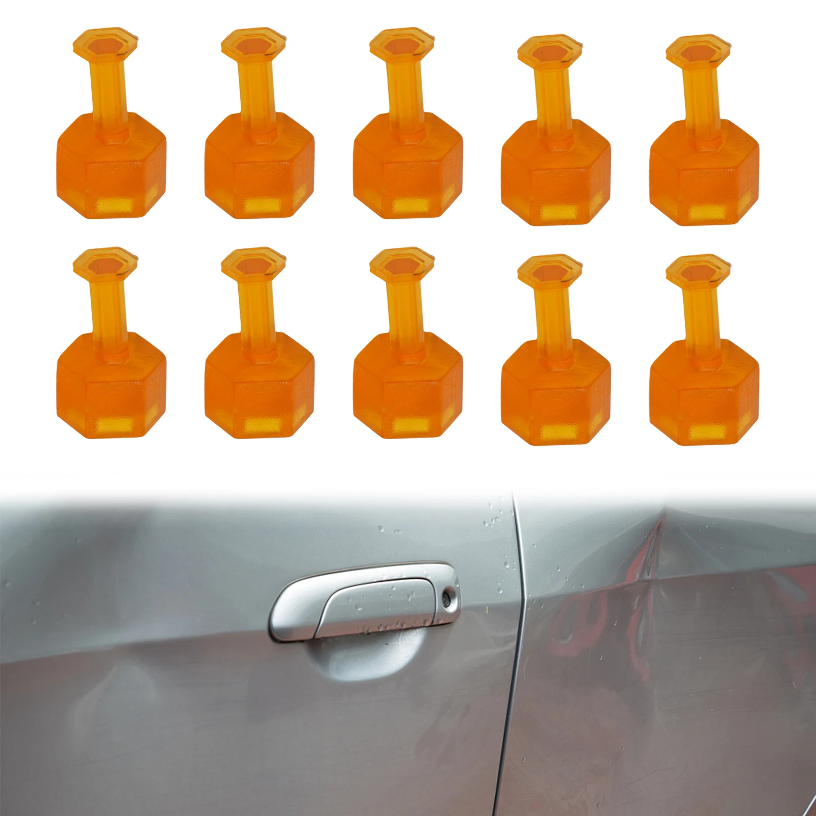 10*Glue Tab Dent Removal Tool Hexagonal Leveling Gasket Universal Auto Paintless Dent Repair Orange Maintenance Tool
10*Glue Tab Dent Removal Tool Hexagonal Leveling Gasket Universal Auto Paintless Dent Repair Orange Maintenance Tool