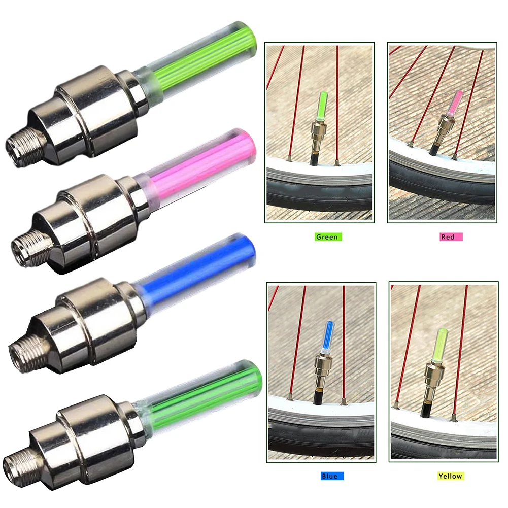 2x Bike Wheel Tire Lamp Valve Tire Light Motorcycle Car Wheel Stem Cap Lamp 6.1*2.5*2.5cm 3*AG10 Batteries Bicycle Accesseries
2x Bike Wheel Tire Lamp Valve Tire Light Motorcycle Car Wheel Stem Cap Lamp 6.1*2.5*2.5cm 3*AG10 Batteries Bicycle Accesseries