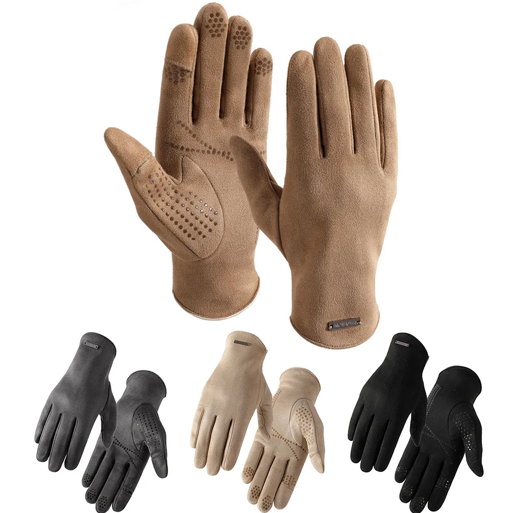Women Touch Screen Gloves Elegant Full Finger Mittens Autumn Winter Warm Cashmere Cycling Drive Suede Fabric Windproof Gloves
Women Touch Screen Gloves Elegant Full Finger Mittens Autumn Winter Warm Cashmere Cycling Drive Suede Fabric Windproof Gloves