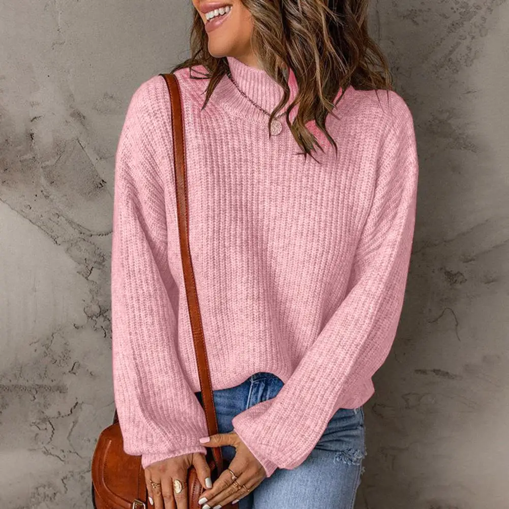 Solid Color Sweater Stylish Women's Knitted Sweater Half Turtleneck Loose Fit for Office School Streetwear Autumn/winter Fashion
Solid Color Sweater Stylish Women's Knitted Sweater Half Turtleneck Loose Fit for Office School Streetwear Autumn/winter Fashion