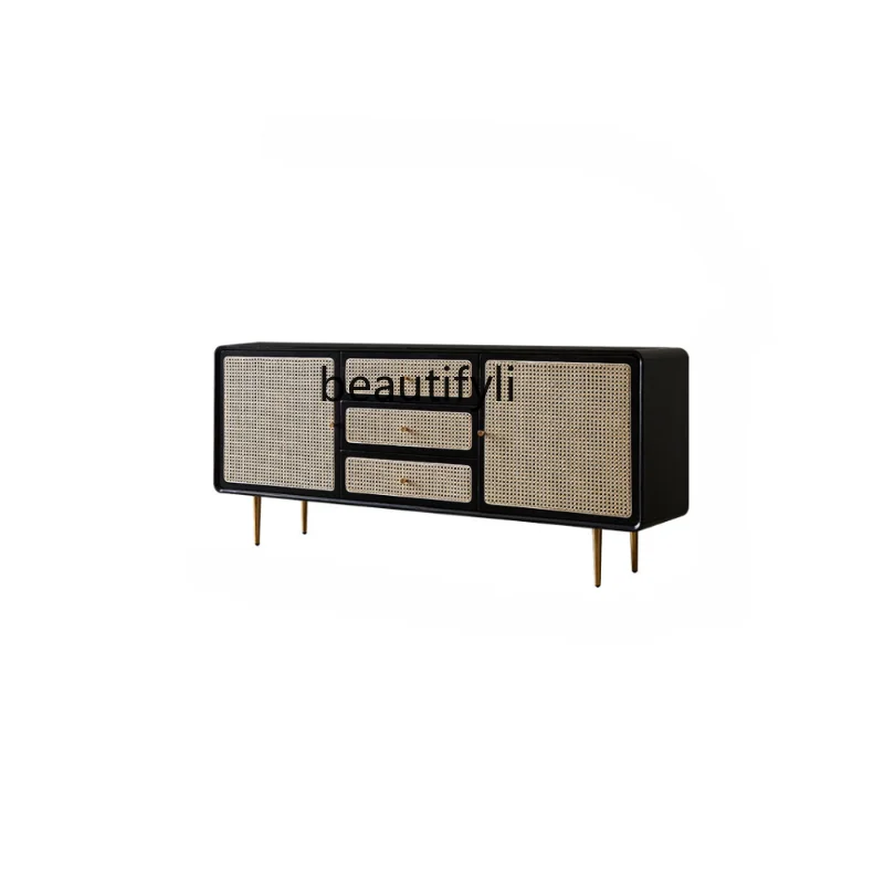 Nordic Solid Wood Three-Bucket Cabinet Minimalist Rattan Locker Drawer Locker Low Cabinet Entrance Cabinet Sideboard Cabinet
Nordic Solid Wood Three-Bucket Cabinet Minimalist Rattan Locker Drawer Locker Low Cabinet Entrance Cabinet Sideboard Cabinet