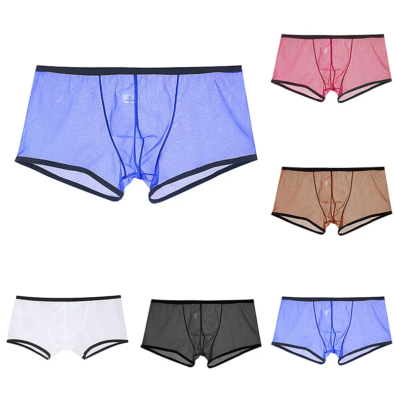 New Men Ultra-thin Boxer Briefs Shorts U Convex Pouch Underwear Panties Mesh Low Rise Transparent Qucik-Dry Underpants
New Men Ultra-thin Boxer Briefs Shorts U Convex Pouch Underwear Panties Mesh Low Rise Transparent Qucik-Dry Underpants