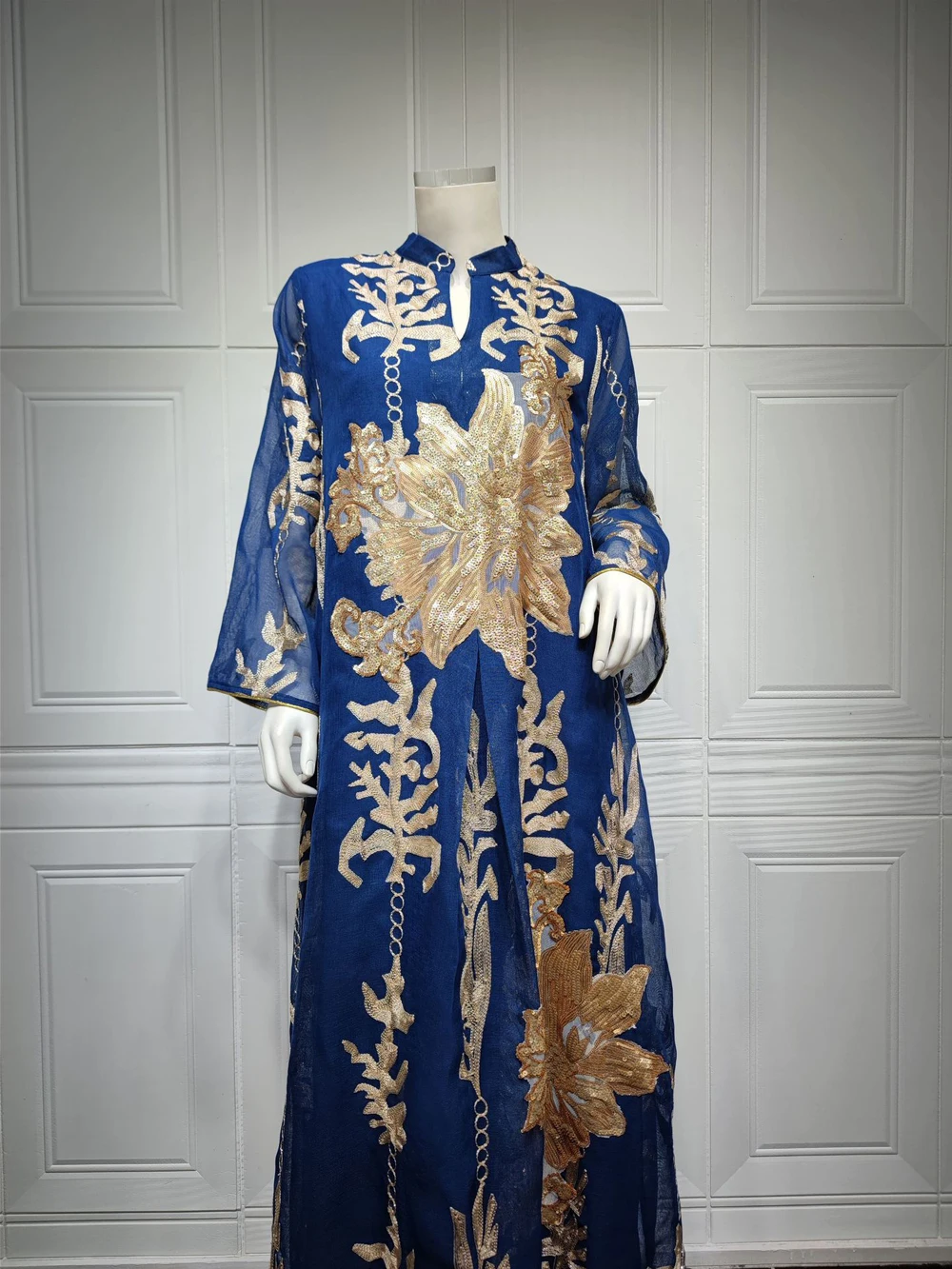 Maxi Dress Golden Sequins Embroidery Green White Abaya Woman Muslim Female Jalabiya Arabic Elegant Clothing Long Sleeves 225 Mallzona S865fb85e7e7945fab4e7932ea756f7015 Maxi Dress Golden Sequins Embroidery Green White Abaya Woman Muslim Female Jalabiya Arabic Elegant Clothing Long Sleeves Mallzona