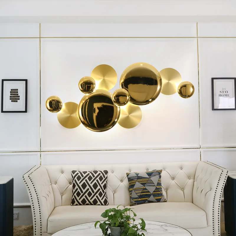 Modern Copper Lustre Wall Light Nordic Wall Sconces Large Lotus Leaf Bedside aisle TV background Lamp Indoor for Wall Decoration
Modern Copper Lustre Wall Light Nordic Wall Sconces Large Lotus Leaf Bedside aisle TV background Lamp Indoor for Wall Decoration