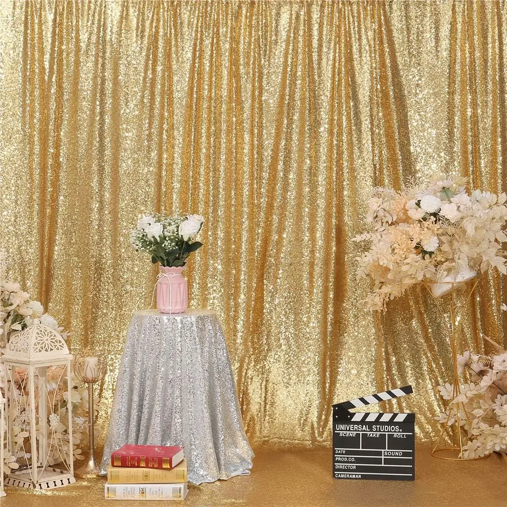 LQIAO Sequin Backdrop 20FT x 10FT Gold Background Sparkly Curtain for Wedding Party Birthday Christmas Decoration 
LQIAO Sequin Backdrop 20FT x 10FT Gold Background Sparkly Curtain for Wedding Party Birthday Christmas Decoration