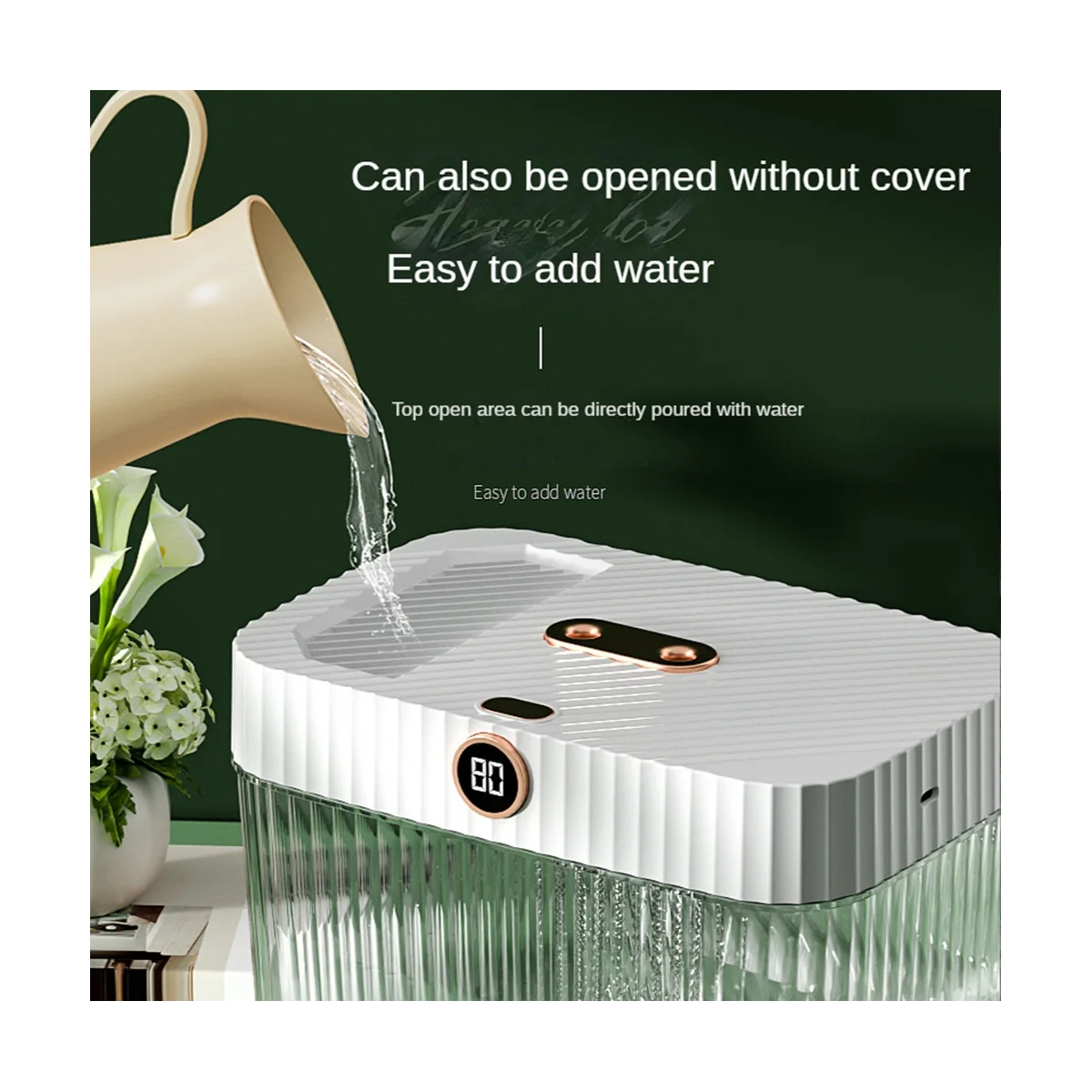 5L Double Nozzle Air Humidifier with LCD Humidity Display Larges Capacity Essential Oil Diffuser Bedroom-A
5L Double Nozzle Air Humidifier with LCD Humidity Display Larges Capacity Essential Oil Diffuser Bedroom-A