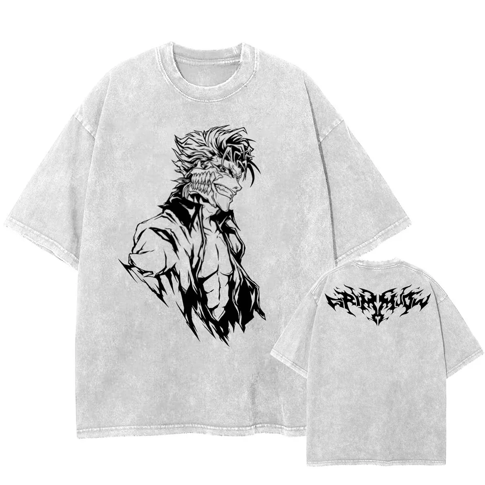 

Женская футболка в стиле японского аниме с графическим принтом, винтажная серая футболка в стиле Харадзюку, летние хлопковые топы, футболки