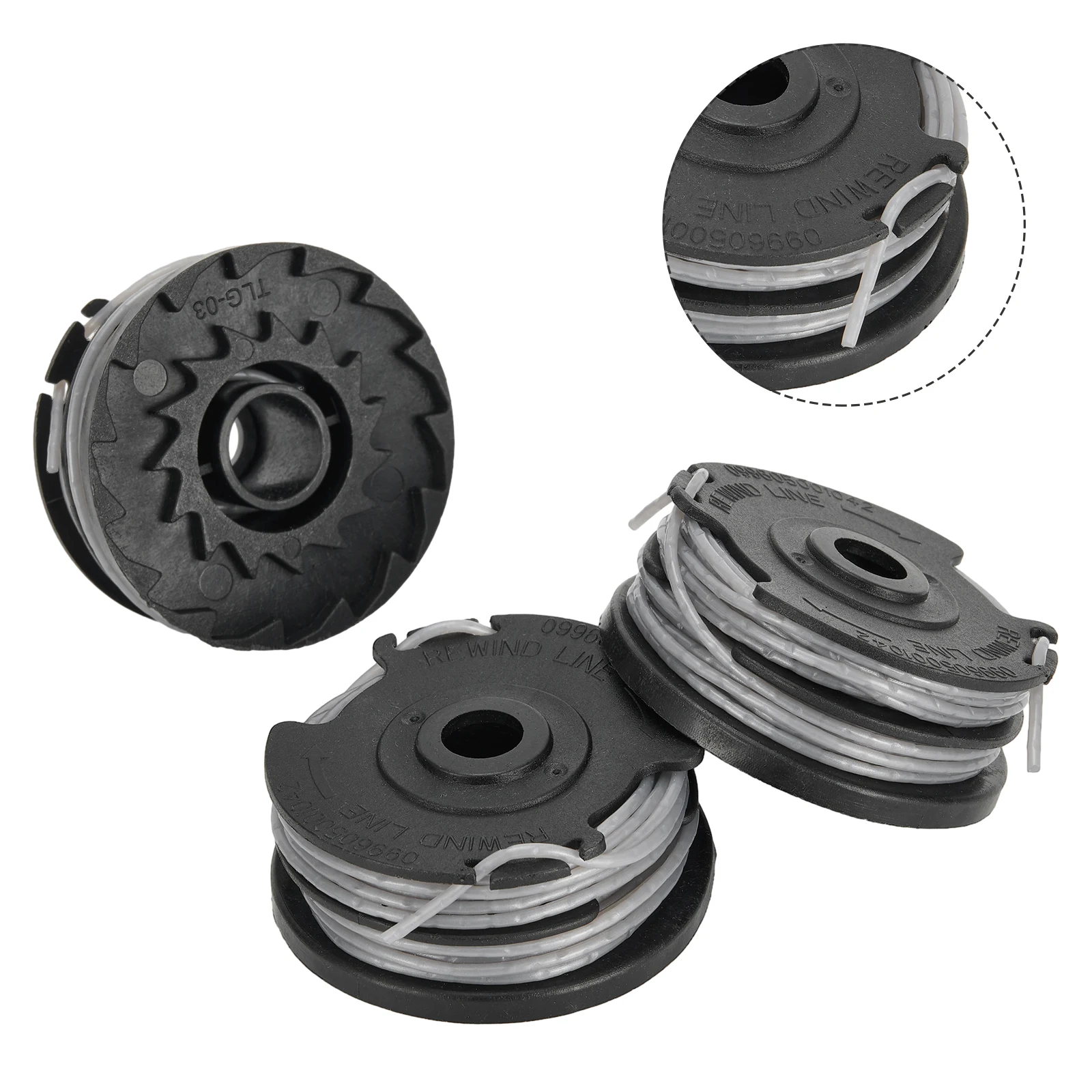 3PCS Line Spool For Greenworks Lawn Trimmers G40LT/G40LTK2/ G40LTK2x/2101507/2101507UA/2101507UC Grass Trimmer Spool Replacement
3PCS Line Spool For Greenworks Lawn Trimmers G40LT/G40LTK2/ G40LTK2x/2101507/2101507UA/2101507UC Grass Trimmer Spool Replacement