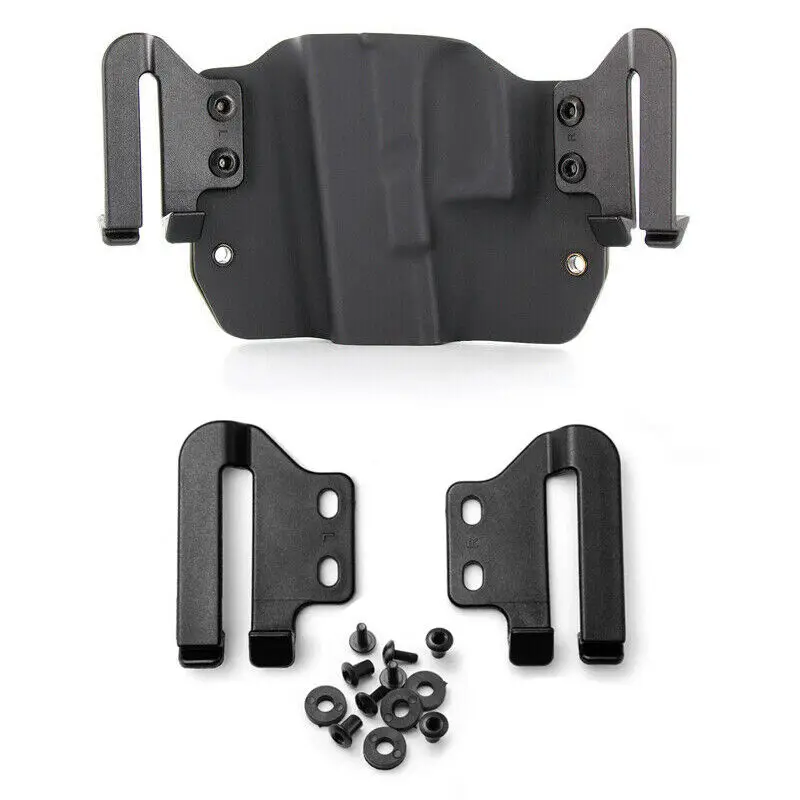 

1pair/Bag 66mm x50mm Low Profile IWB Hybrid Holster Universal Speed Belt Clips Fits 1.5"