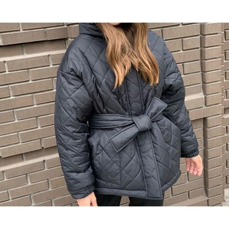 Women's Autumn/Winter Hooded Cotton Coat Solid Color WarmTop Single Breasted Belt
Women's Autumn/Winter Hooded Cotton Coat Solid Color WarmTop Single Breasted Belt