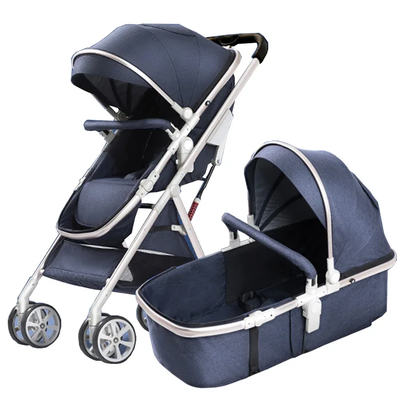 

3 IN 1 Luxury Lightweight Baby Buggy Stroller with Carrycot