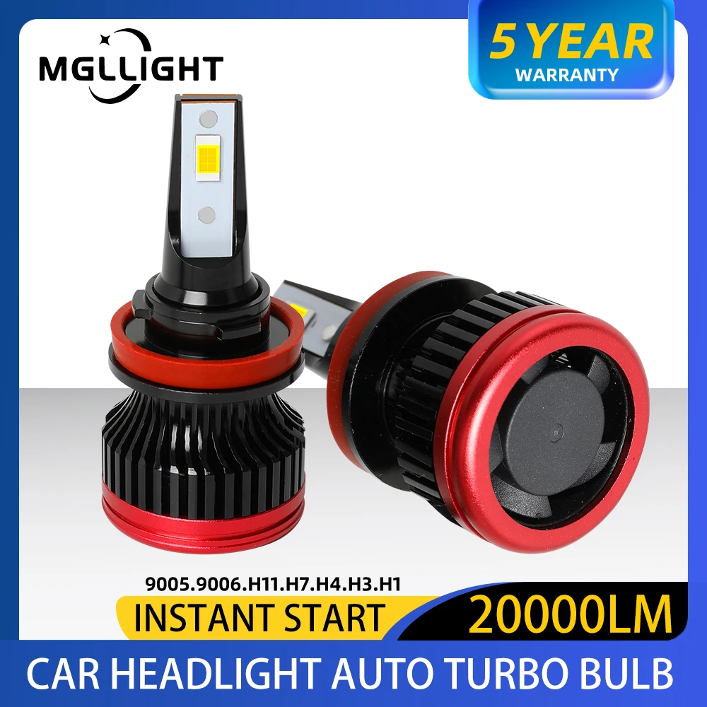 

H4 H7 H11 LED Headlight Bulbs H1 H3 9005 9006 HB3 HB4 6500K Car Led Lights 20000LM 12V CSP Chip Hight Low Beam Auto Fog Lamp