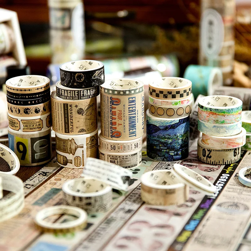 10PCS Retro Memoirs Series Masking Washi Tape Planet Butterfly Decorative Adhesive for Scrapbook Envelop DIY Art Crafts Journal
10PCS Retro Memoirs Series Masking Washi Tape Planet Butterfly Decorative Adhesive for Scrapbook Envelop DIY Art Crafts Journal