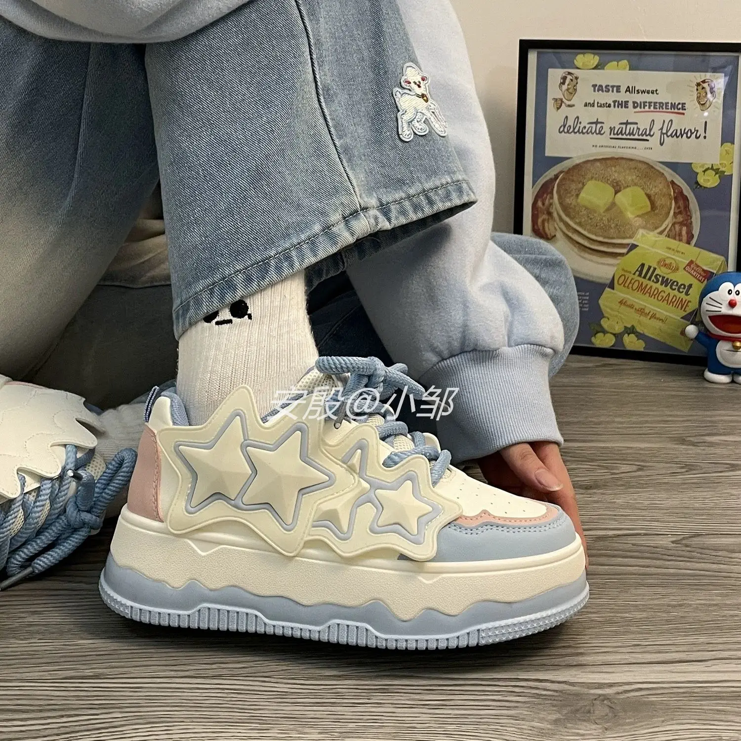 Blue Casual Platform Sneakers Women's Sports Shoes Kawaii Tennis Female Flats Vintage Vulcanize Cute Spring Summer Korean
Blue Casual Platform Sneakers Women's Sports Shoes Kawaii Tennis Female Flats Vintage Vulcanize Cute Spring Summer Korean