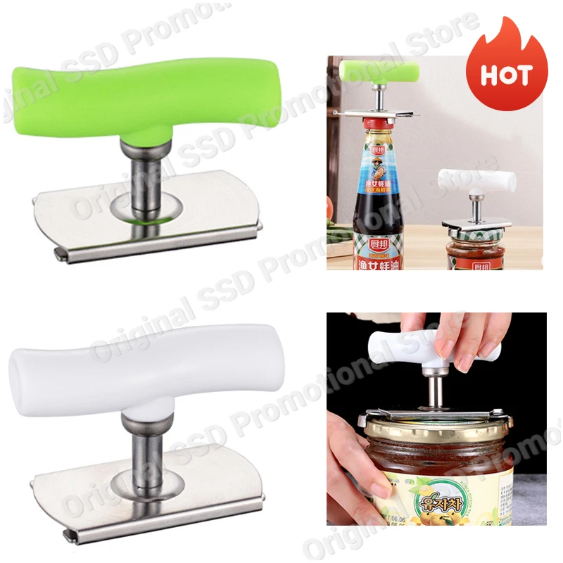 

Multi-function Bottle Cap Opener Stainless Steel Adjustable Lids Off Jar Opener Labor-saving Screw Can Opener for Kitchen Gadget