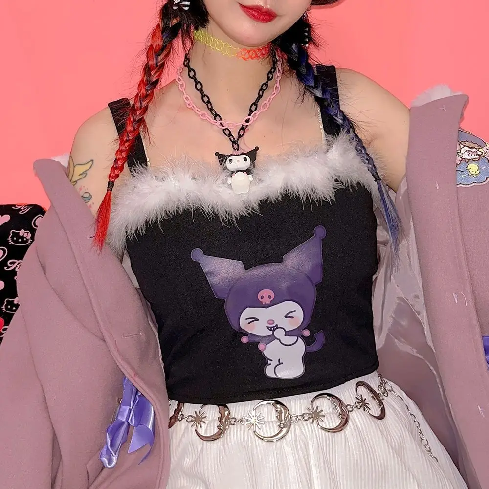Y2K Kawaii женский хлопковый жилет на бретельках большого размера аниме Kuromi сексуальный жилет на бретельках симпатичный крутой жилет с круглым вырезом без рукавов кроп-топы в подарок
Y2K Kawaii женский хлопковый жилет на бретельках большого размера аниме Kuromi сексуальный жилет на бретельках симпатичный крутой жилет с круглым вырезом без рукавов кроп-топы в подарок
