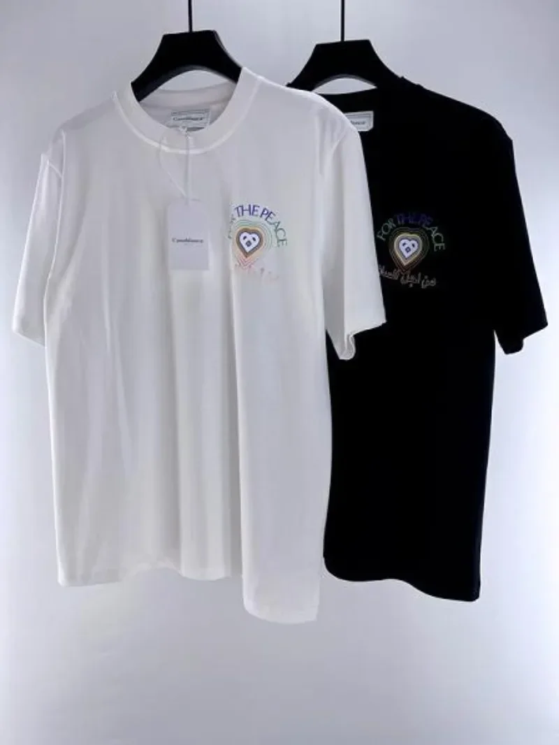 Y2K New Style Heart Shaped Printing Casablanca T Shirt Men Women Best Quality CAS T-Shirt Top Tees
Y2K New Style Heart Shaped Printing Casablanca T Shirt Men Women Best Quality CAS T-Shirt Top Tees