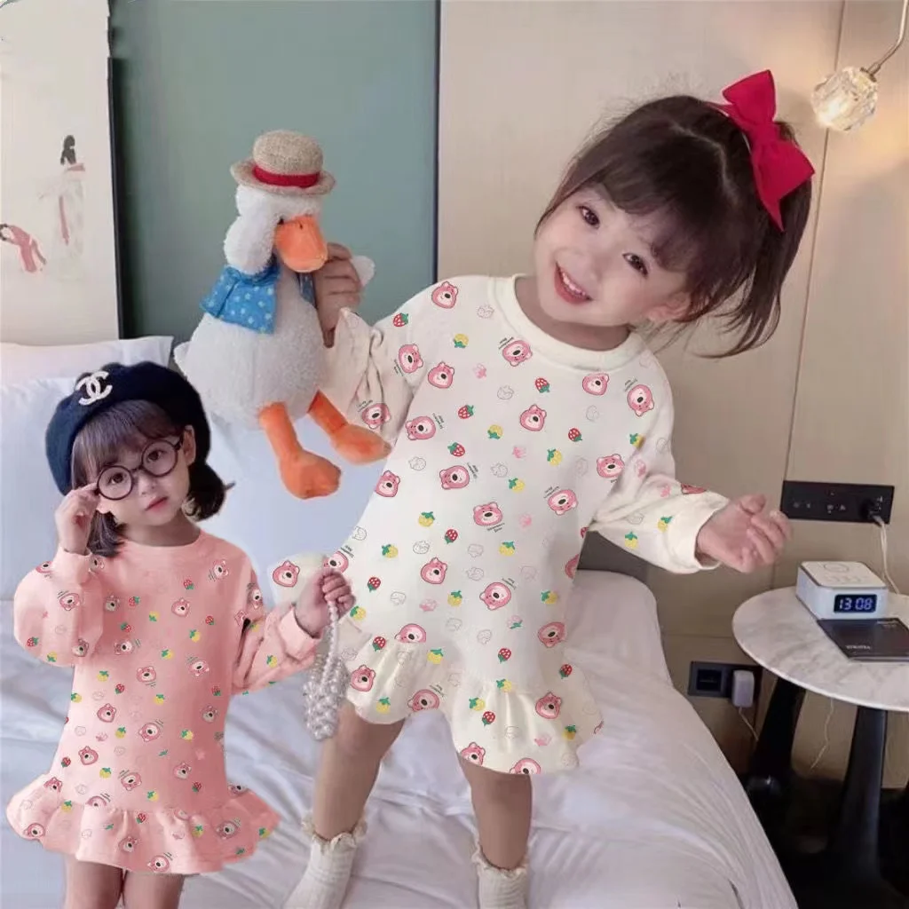 Kids Girls Super Cute Dress De Rong Autumn and Winter New Children's Clothing Dress Children's Girl Baby Pok Dot Blossom Skirt
Kids Girls Super Cute Dress De Rong Autumn and Winter New Children's Clothing Dress Children's Girl Baby Pok Dot Blossom Skirt