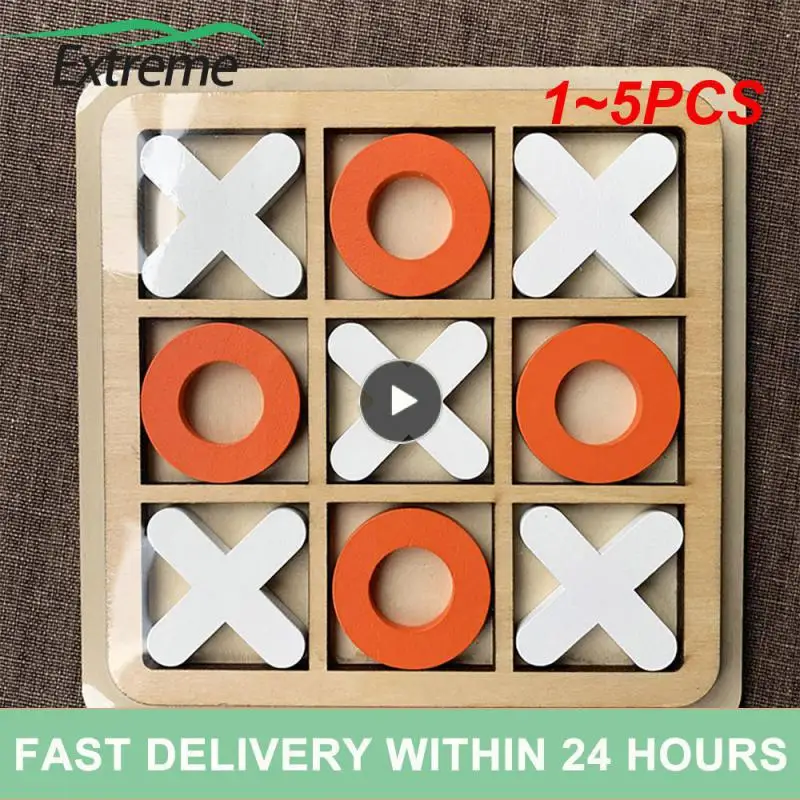 1~5PCS Wooden Tic TAC Toe Board Game Leisure Intelligent Family Games Funny Table Game Parent-Child Xoxo Chess Ox Chess
1~5PCS Wooden Tic TAC Toe Board Game Leisure Intelligent Family Games Funny Table Game Parent-Child Xoxo Chess Ox Chess